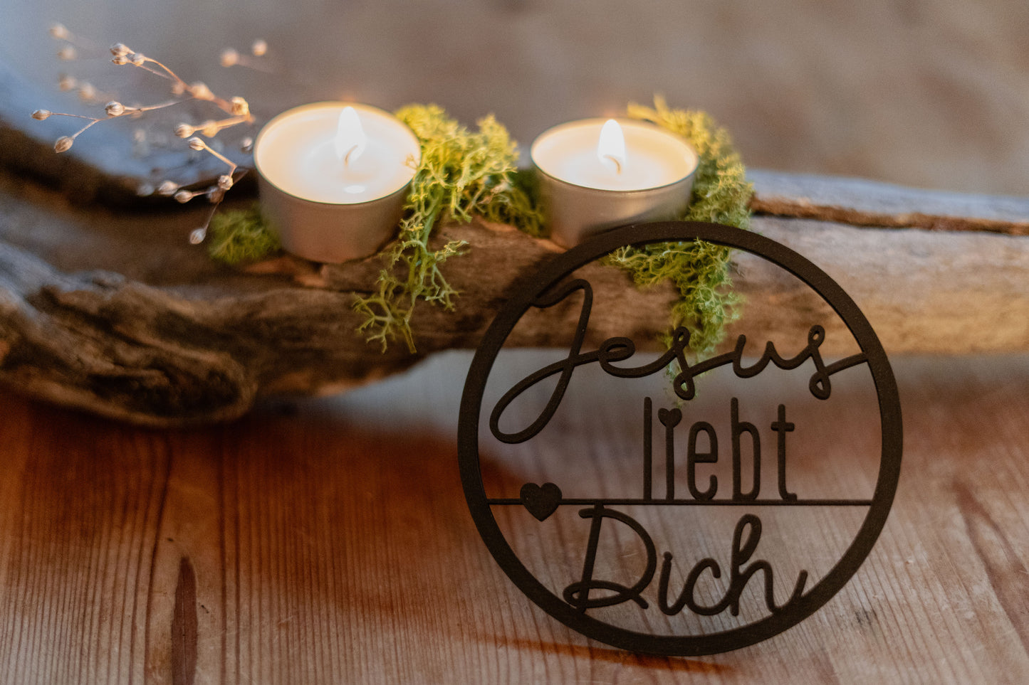 mini HOLZREIF - Jesus liebt Dich | schwarz