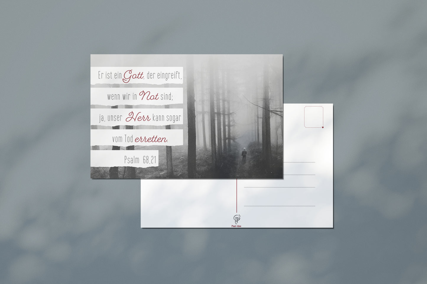CARTE POSTALE - Psaume 68:21