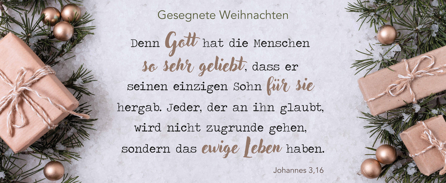 BANNER - Johannes 3,16