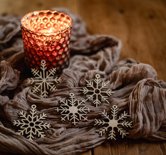 ENSEMBLE DE FLOCONS DE NEIGE
