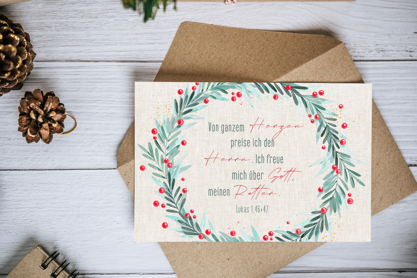 POSTCARD - Luke 1:46+47
