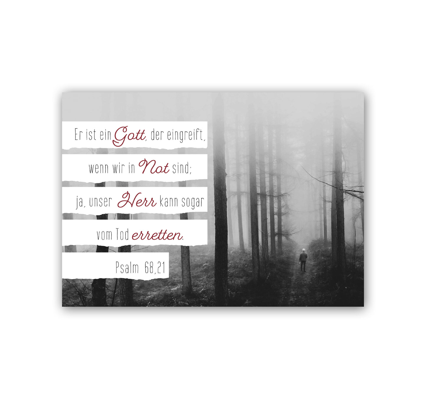 CARTE POSTALE - Psaume 68:21