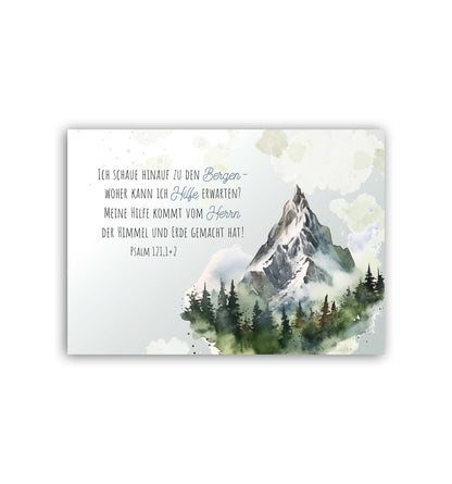 POSTCARD - Psalm 121.1+2