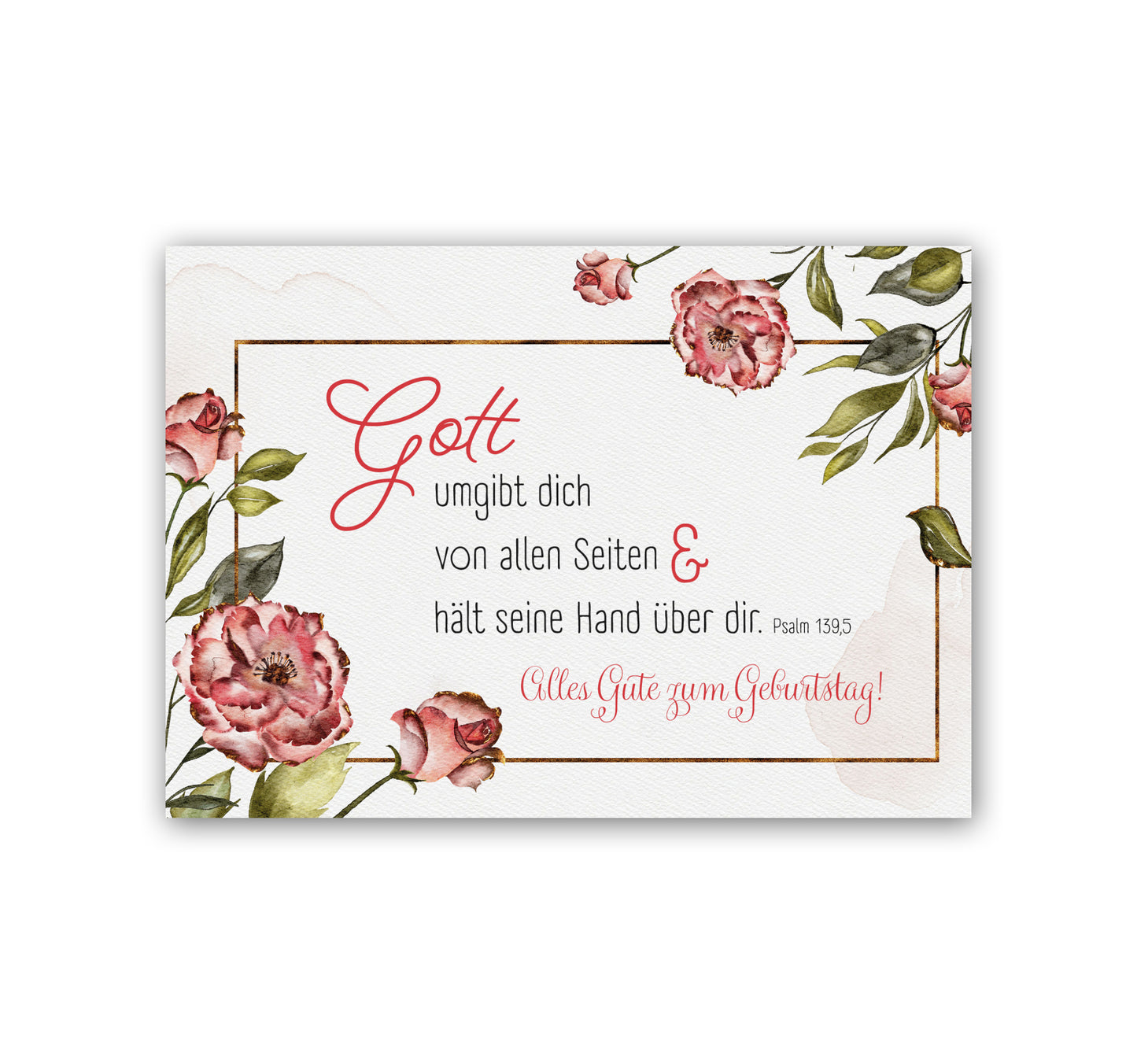 POSTCARD - Psalm 139.5 Birthday