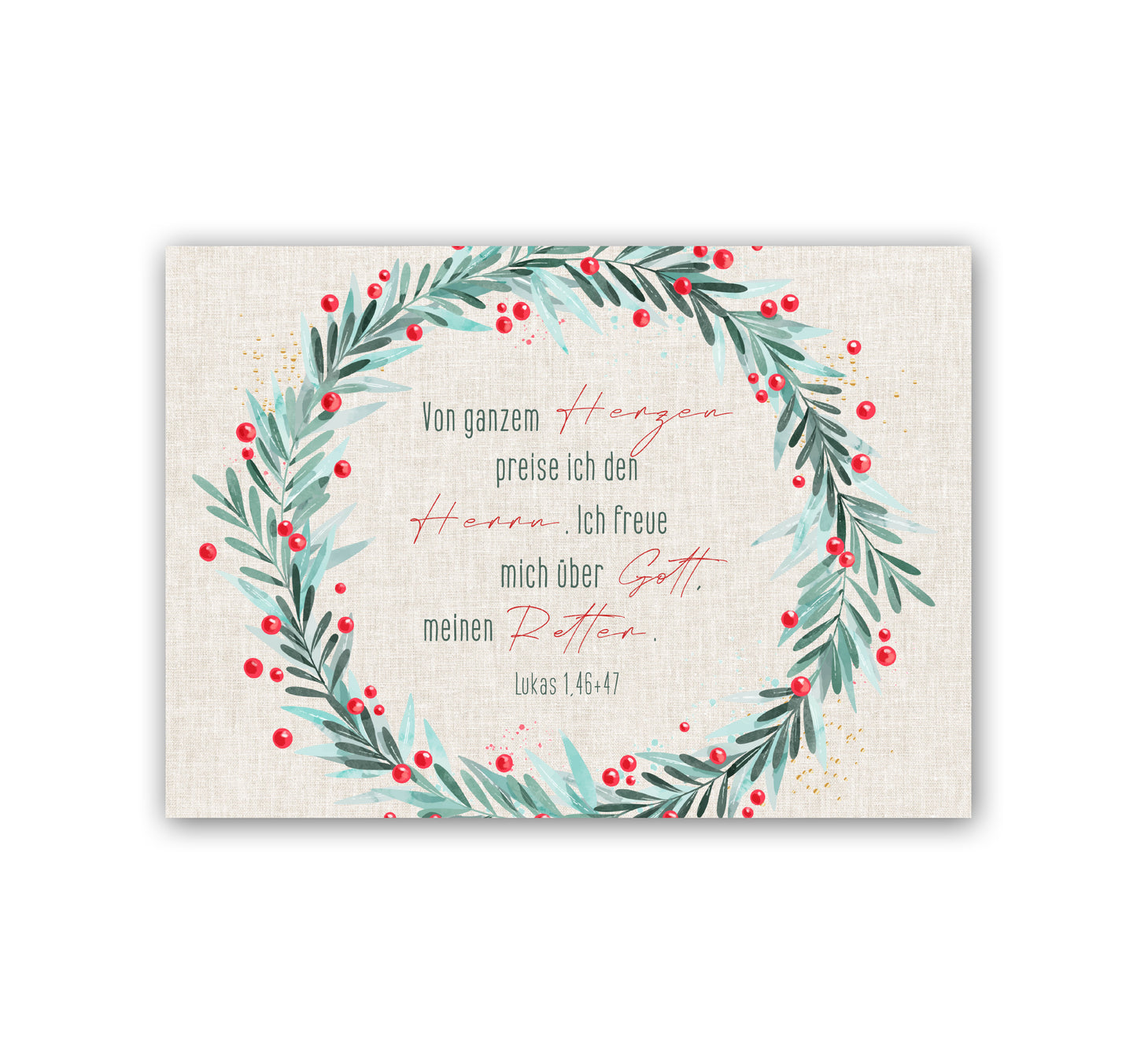 POSTCARD - Luke 1:46+47