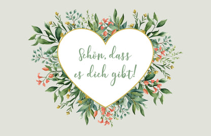 Kärtchen -  Schön, dass es dich gibt!