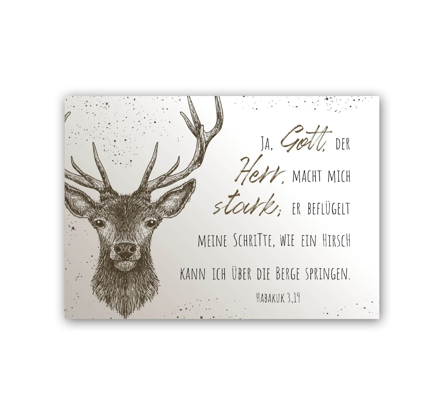 CARTE POSTALE - Habacuc 3:19